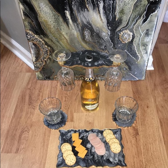Geode resin set 8pc